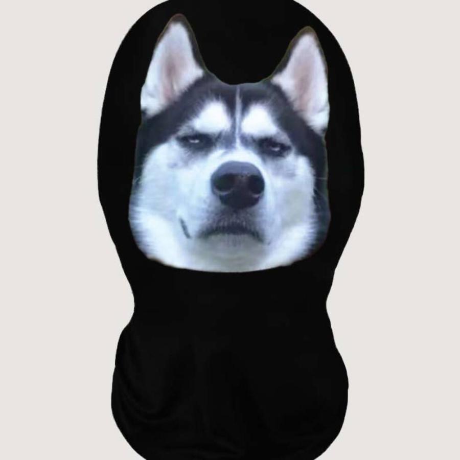 フェイスマスク 犬 3Dプリント おもしろ 被り物   シベリアンハスキー