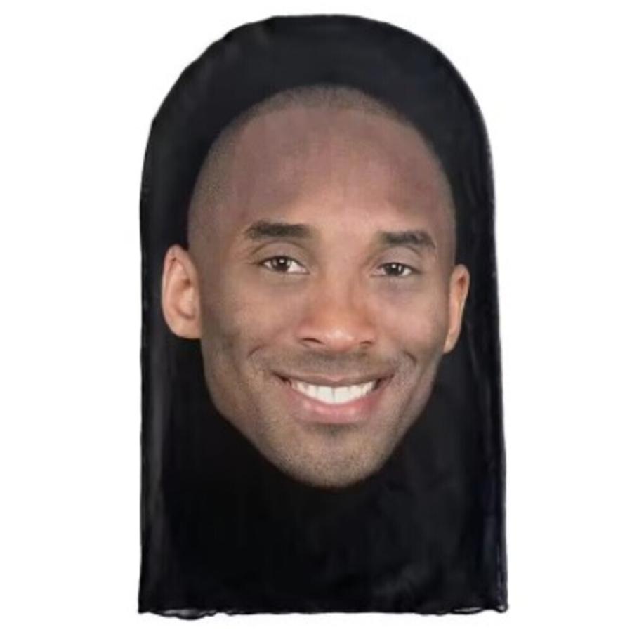 面白い 3Dフェイス プリントマスク 仮面 メッシュ 通気性 ハロウィン 仮装 コスプレ 衣装 コービー ブライアント2