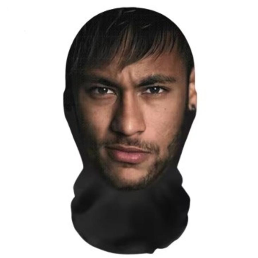 3D ネイマール フェイス マスク おもしろ グッズ コスプレ プリント イベント サッカー ネイマール