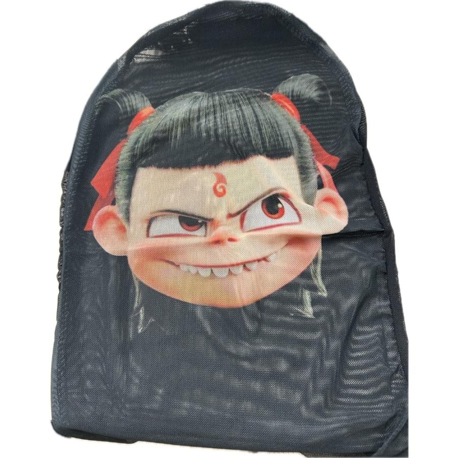 ナタ フェイスマスク ナーザ 魔童降臨 プリントマスク 仮面 メッシュ コスプレ ハロウィン ナタ1