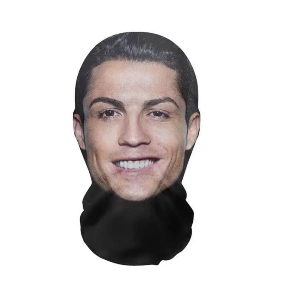 メッシュ 3d マスク おもしろ イベント 文化祭 仮装 ハロウィン クリスティアーノ ロナウド