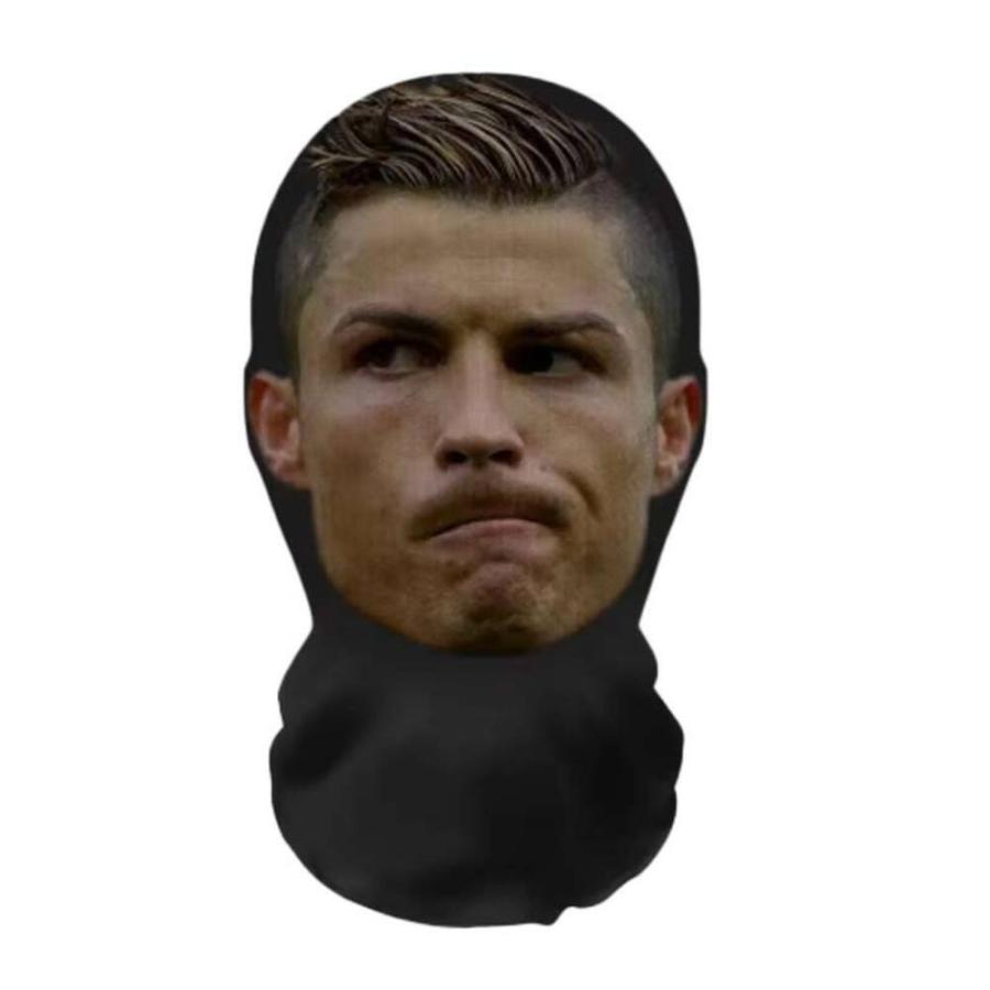 面白い 3Dフェイス プリントマスク 仮面 メッシュ ハロウィン 仮装 コスプレ 衣装 クリスティアーノ ロナウド2