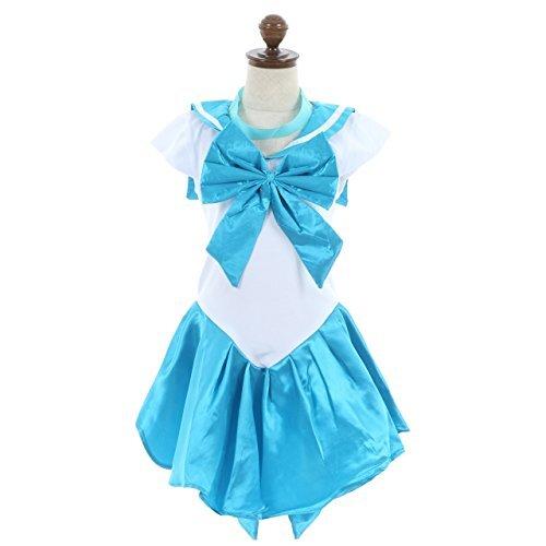 セーラー服 コスプレ 衣装 セーラームーン マーキュリー 忘年会 余興 ブルーMサイズ