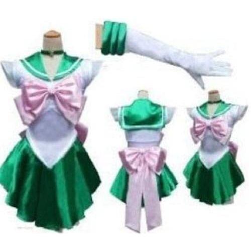ハロウィン 美少女戦士 セーラームーン風 木野真琴 コスプレ 衣装 コス セーラージュピター グリーン XL