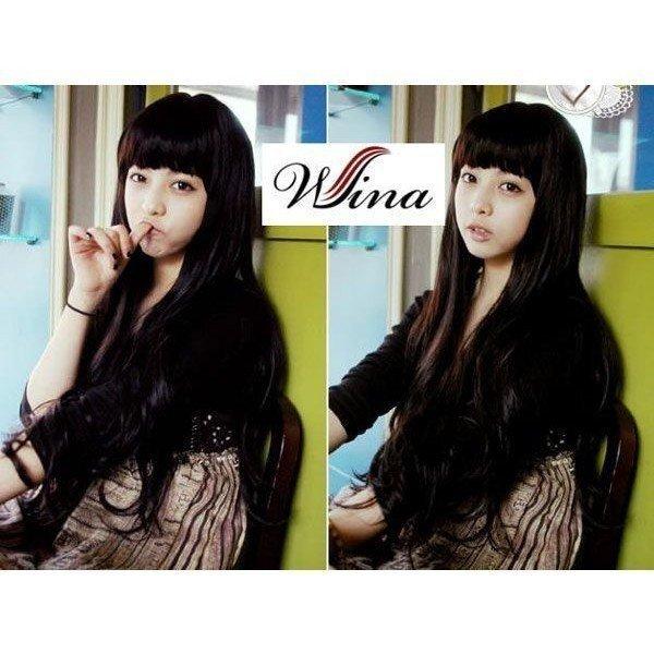 ウィッグ レディースファッション コスプレ ウィッグ 耐熱フル ロング E-J841 カラー ブラック