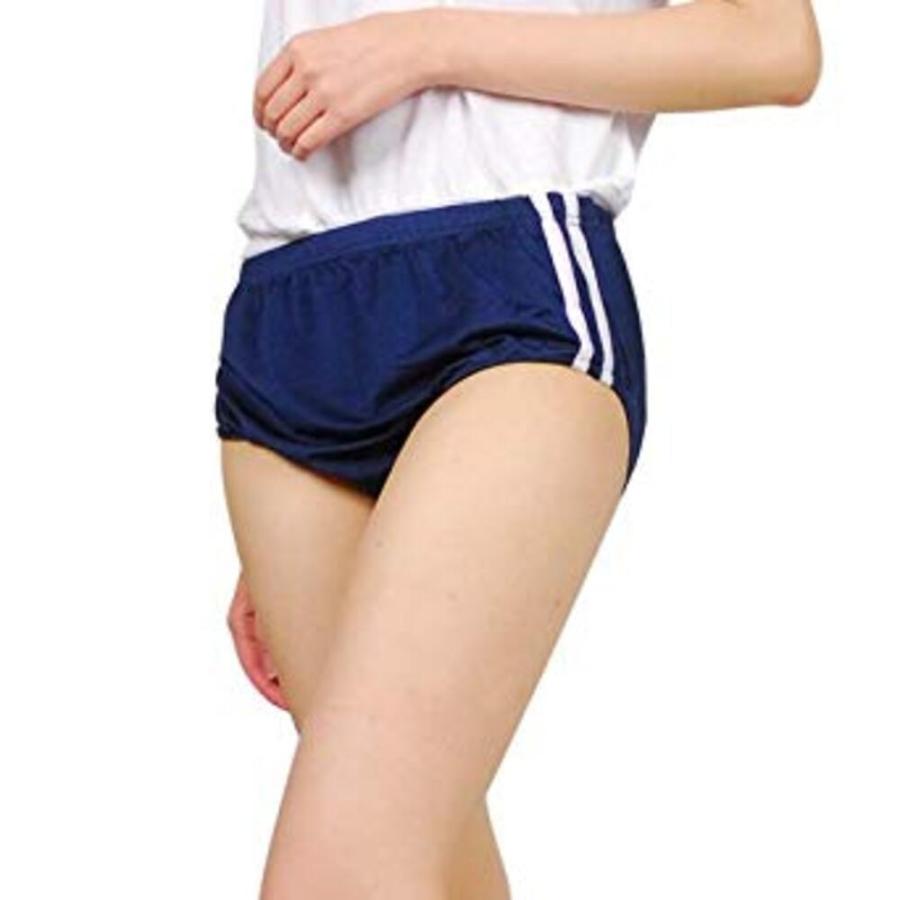 ブルマー サイドライン レッド 紺 ネイビー パンツ ショーツ ショーツ コスプレ 制服   Mネイビー