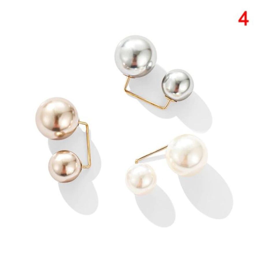 ブローチ ダブル パール ピンブローチ セット  3色 3個セット レディース セーター カーディガン   3