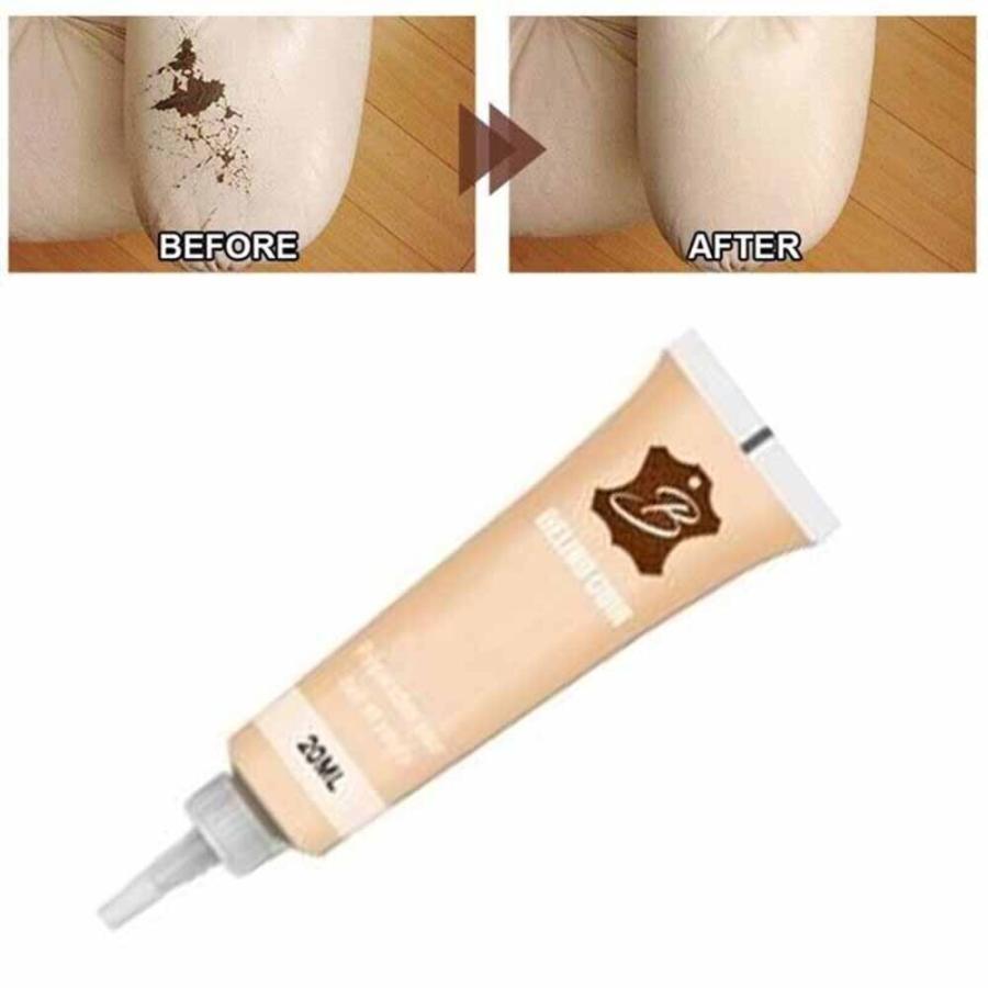 革補修クリーム 20ml レザーシート補修 キズ直し  リペアカラー 革色落ち補修  ベージュ