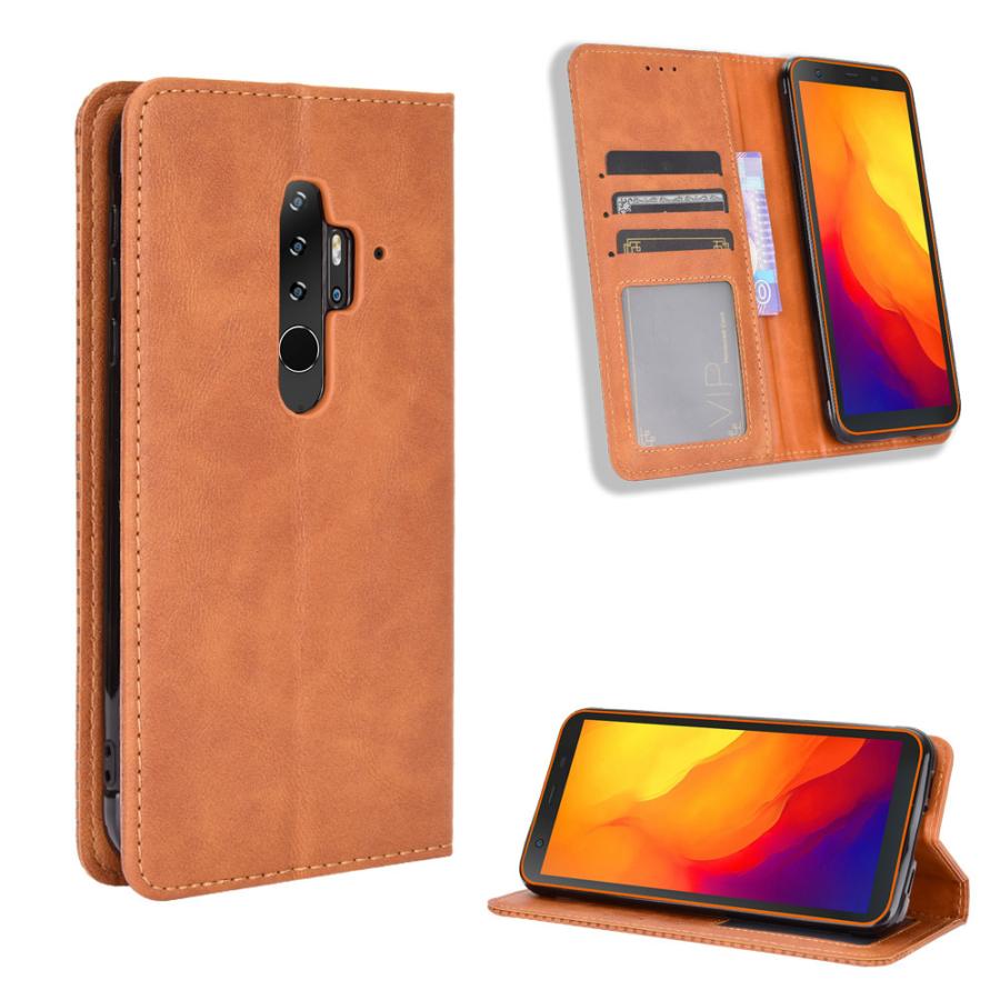 Blackview BV6300Pro ケース ヴィンテージ スリム  BV6300Pro用-褐色