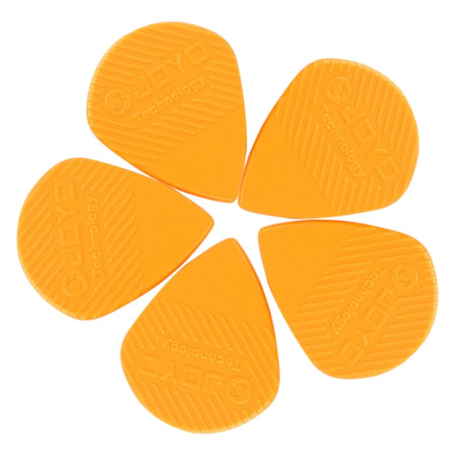 ギター ピック 滑り止め 耐摩耗性 ABS 1.4mm 10個セット アクセサリー バンド オレンジ