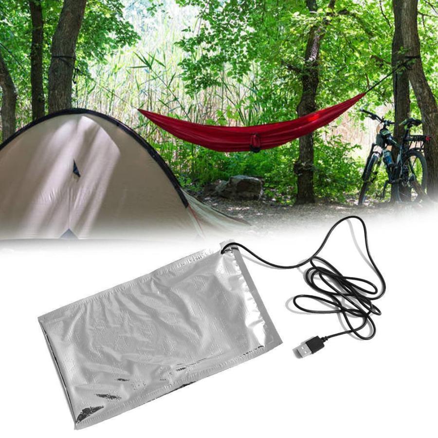 ランチバッグ用ウォーマー usb電源 保温 プレート 保温機 カイロ 暖かい 冬 お弁当 アウトドア  シルバー