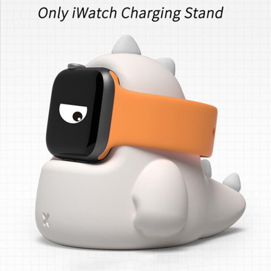 アップル ウォッチ 卓上 充電 スタンド 恐竜  AppleWatch 腕時計スタンド ホワイト