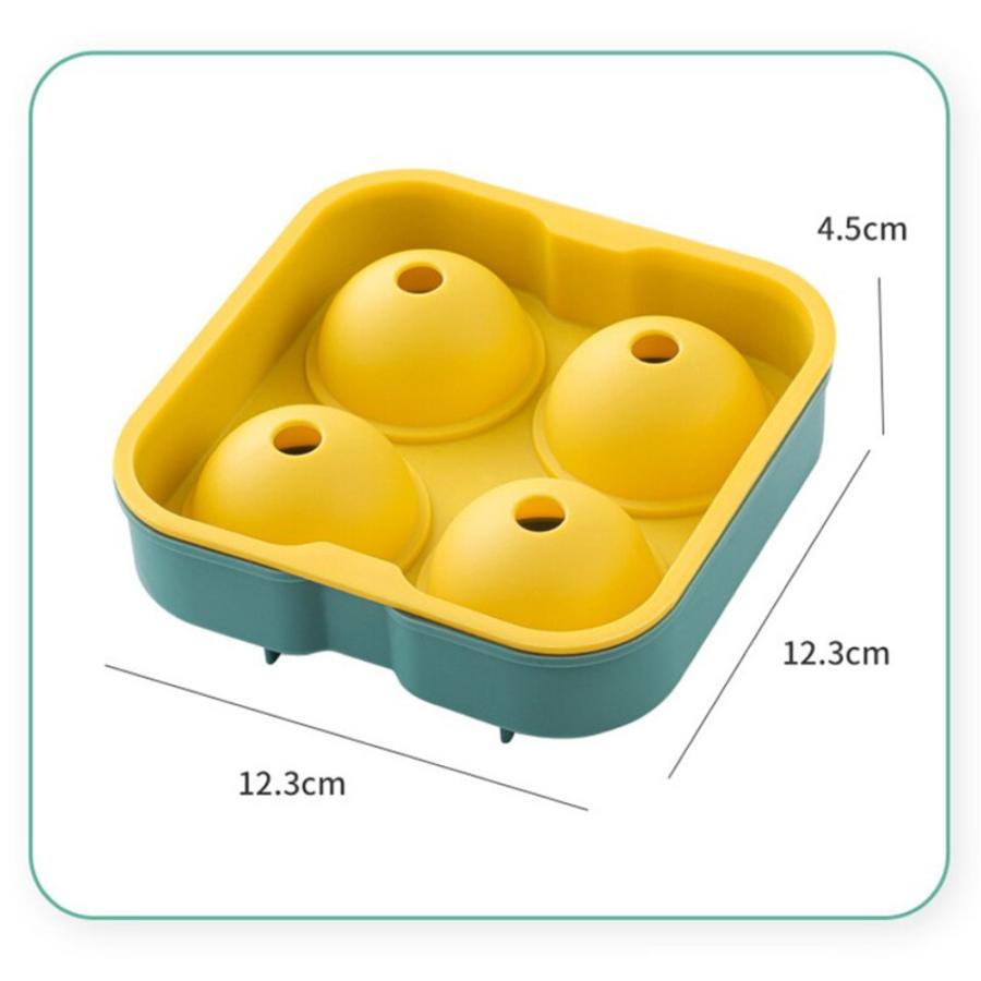 ★アイスキューブ 製氷皿　ボール型氷球モールド　食器洗い機対応　黒のサッカー ☆アイスキューブ 製氷皿 ボール型氷球モールド 食器洗い機対応