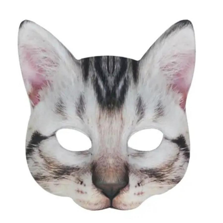 猫 お面 ネコ キャット 仮面 仮  アメリカンショートヘアー