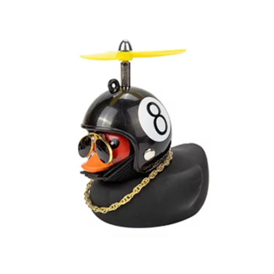 アヒルダッシュ 冲鴨 ダック プロペラ付き 可愛い 飾り バイク 飾り 簡単設置 ゴム製 柔らかい 心癒し | 8