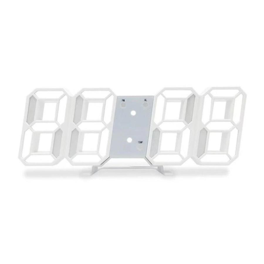 3D デジタル LED時計 壁掛け時計 置時計 おしゃれ 目覚まし アラーム