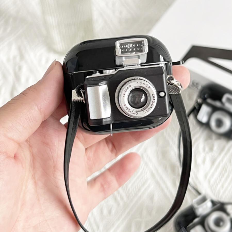 AirPods ケース カメラ 風 エアーポッヅ かわいい おしゃれ インスタ映え イ  第3世代