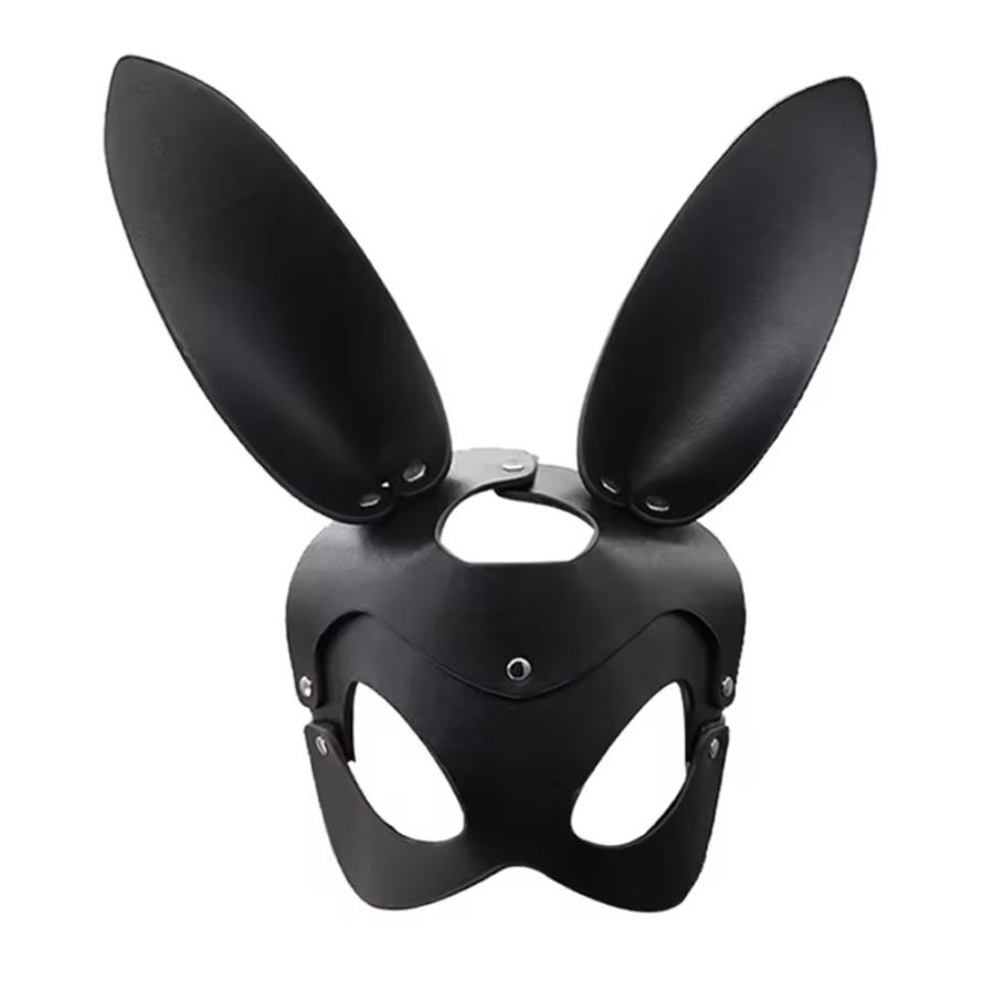 ハロウィン バニー レザー マスク コスプレ コスチューム 仮装 お面 仮面 うさ耳 パーティー 