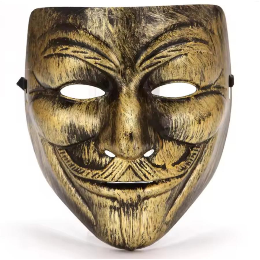 アノニマス 仮面 ガイフォークス マスク 怪盗  お面 コスプレ ハッカー Vフォーヴェンデッタ 銅