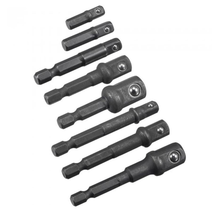 電動ドリル用 六角 ハンドルアダプター 8本セット エクステンションロッド ソケット変換 