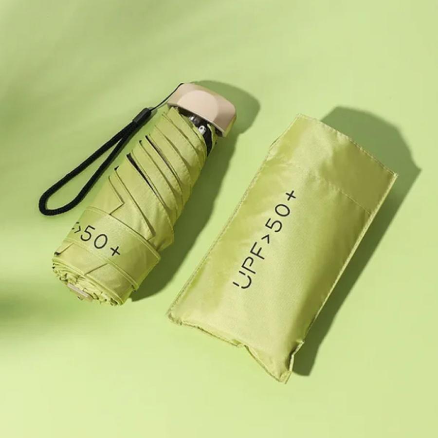 日傘 折り畳み傘 晴雨兼用 超軽量 ミニサイズ UV 日焼け防止 UV UPF50  グリーン