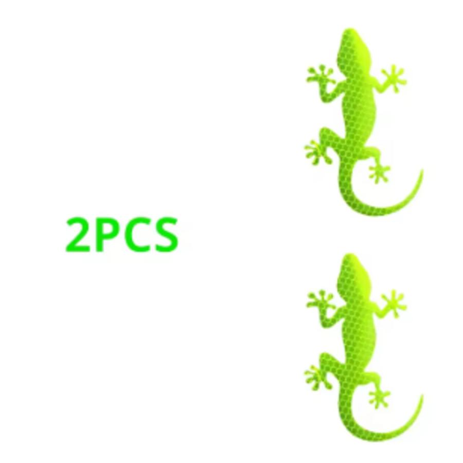 カーステッカー 車反射 ステッカー トカゲ リザード リフレクター テープ デカール イエロー