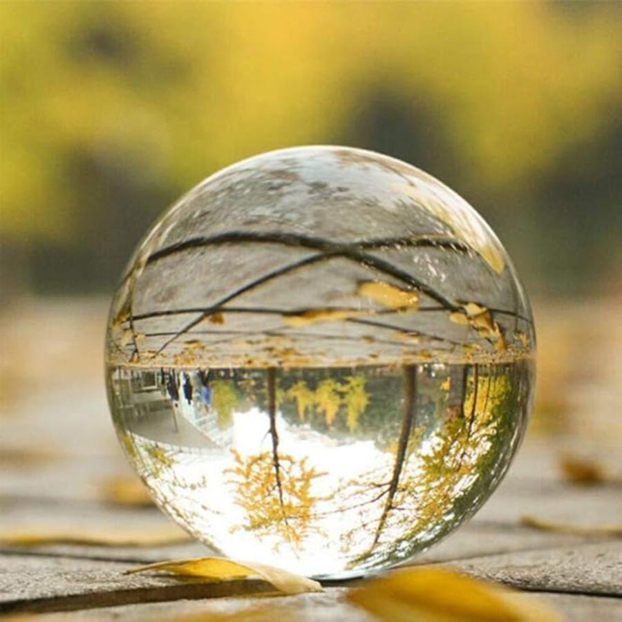 クリスタル クリア ボール 水晶球 水晶玉 無色 透明 クリスタルボール