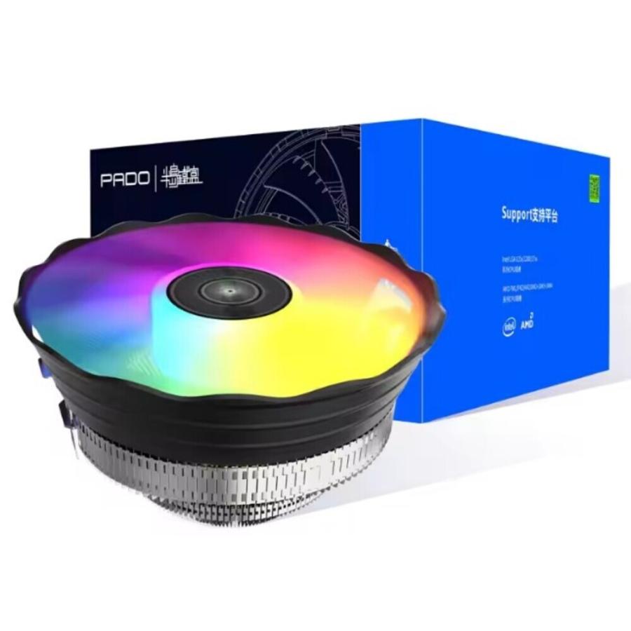 ゲーミングPC レインボーカラー CPU クーラー 冷却器 冷却ファン 冷却プロセッサー AM4 AM5 