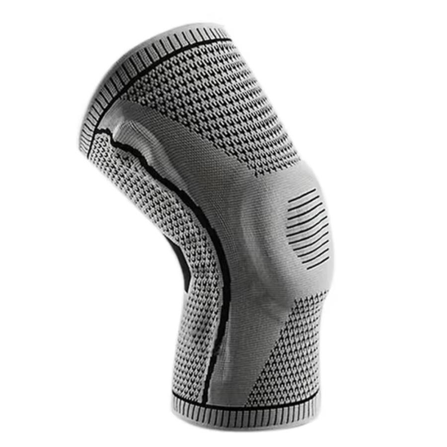 膝サポーター 滑り止め サポート 半月板 スポーツ用 ランニング 登山 膝安定 通気性  グレーL