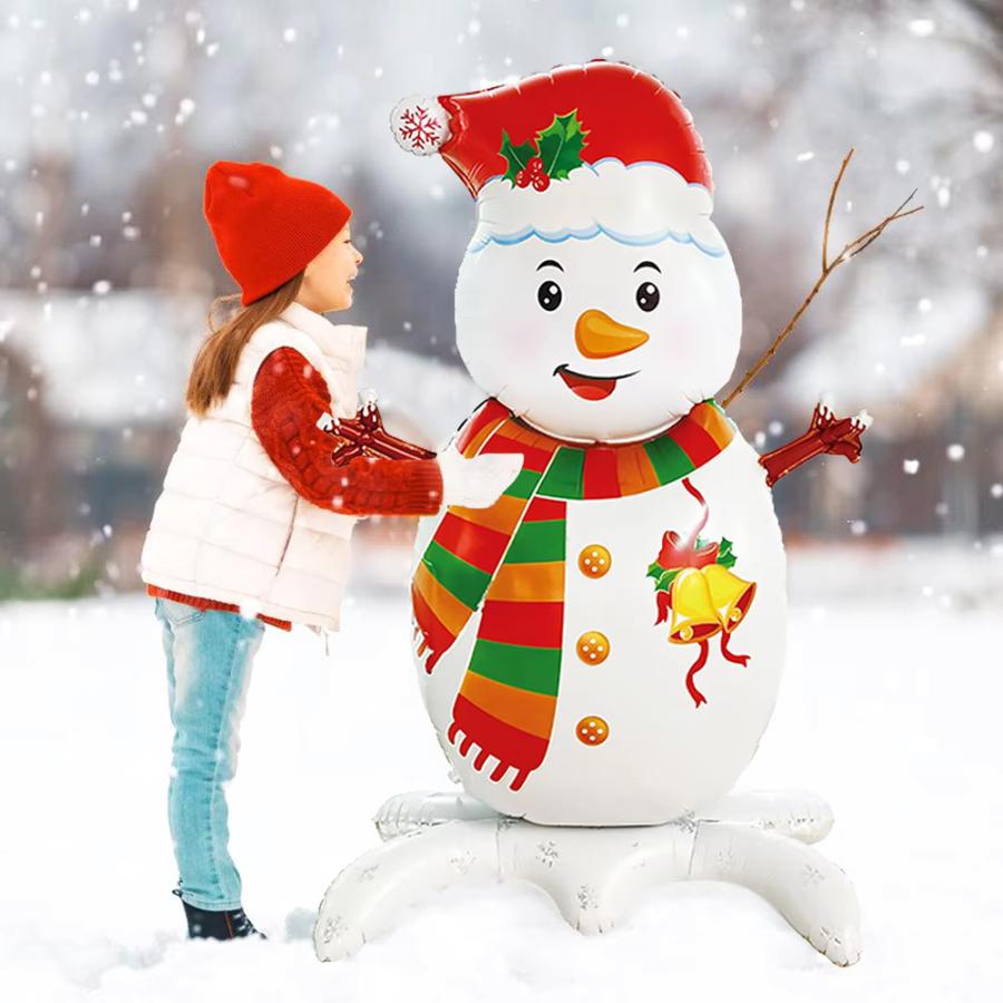 クリスマス スタンド パーティー 装飾 雪だるま ホイルバルーン 風船