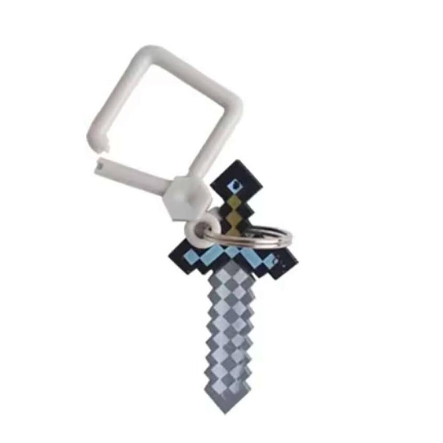 マイクラ 風 キーホルダー ドット デザイン キーチェーン ピクセル ゲーム ソード