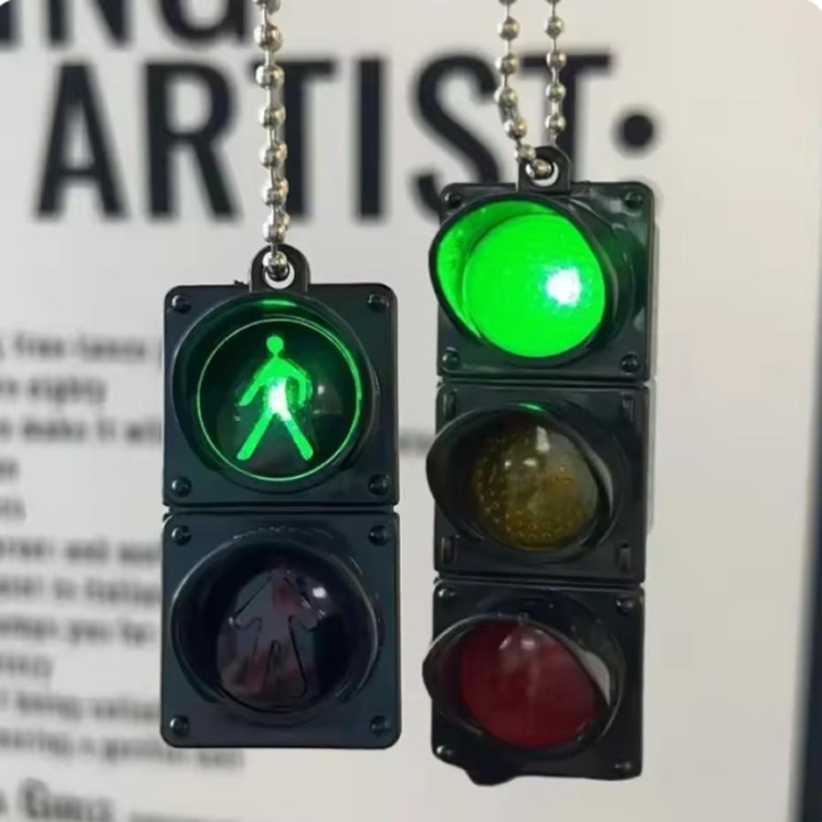 信号 踏切 キーホルダー ミニライト LED 発光 おもちゃ 子供 キッズ