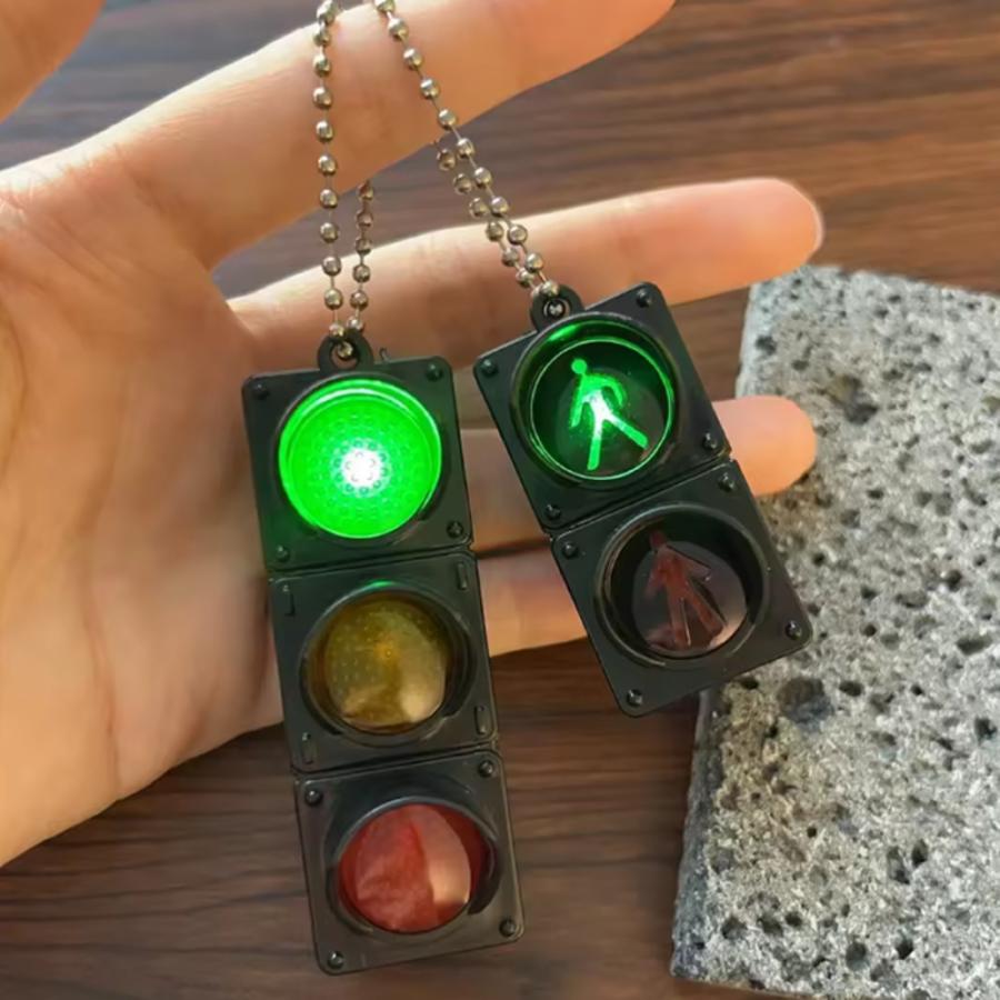 信号 踏切 キーホルダー ミニライト LED 発光 おもちゃ 子供 キッズ