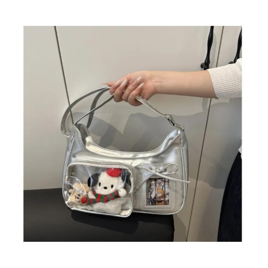 痛バッグ 透明 ショルダーバッグ 推し活 クリアバッグ Y2k ぬい 小さめ