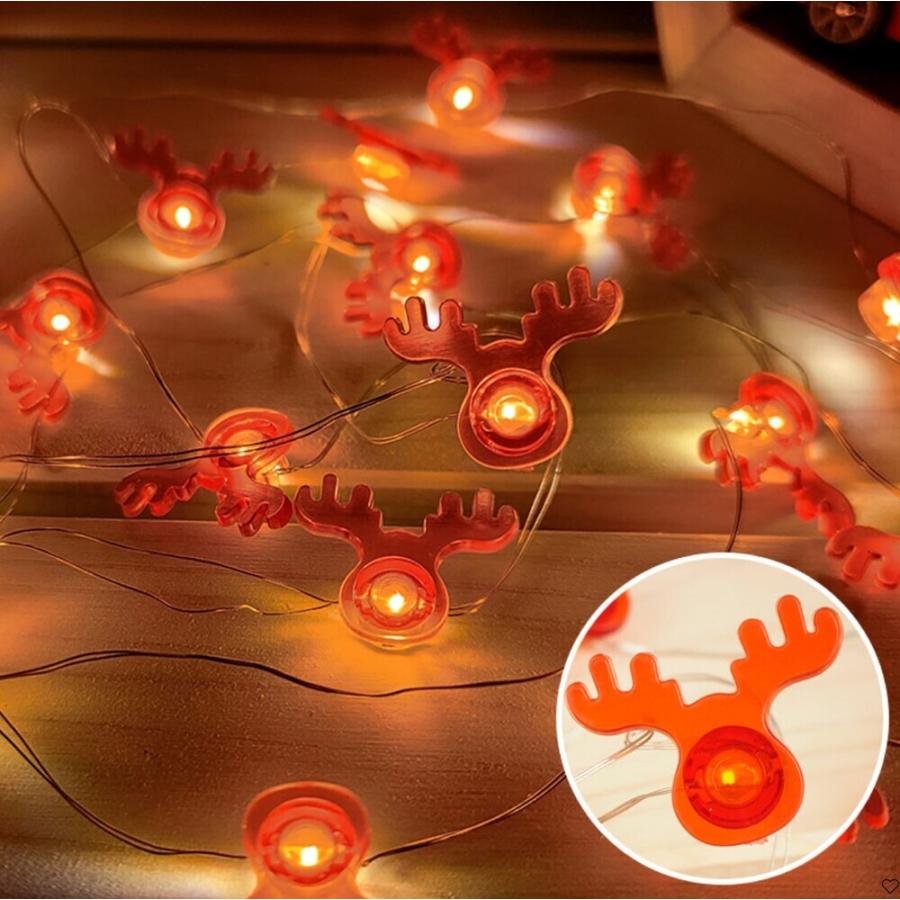 クリスマス トナカイ イルミネーション 1メーター 鹿角 LED かわいい ライト 飾り 室内外