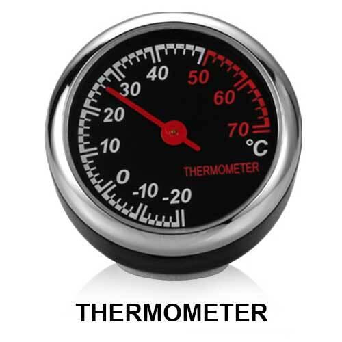 車内 温度計 車 温度測定 車内 アナログ ミニ コンパクト ダッシュボード カー メーター 軽量 温度計