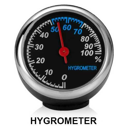 車 自動車 車内用 ミニ 小型 アナログ メーター ダッシュボード 4cm  湿度計