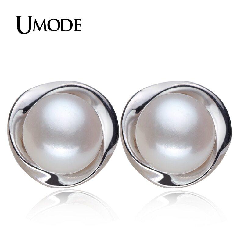 UMODE ピアス レディース パール シルバー 925 スタッド アクセサリー ホワイトパール ホワイトパール