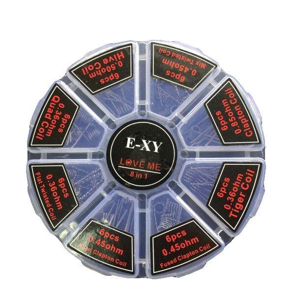 ワイヤー コイル in1 8種類 自作用 VAPE クラプトン プリメイド E-XY 