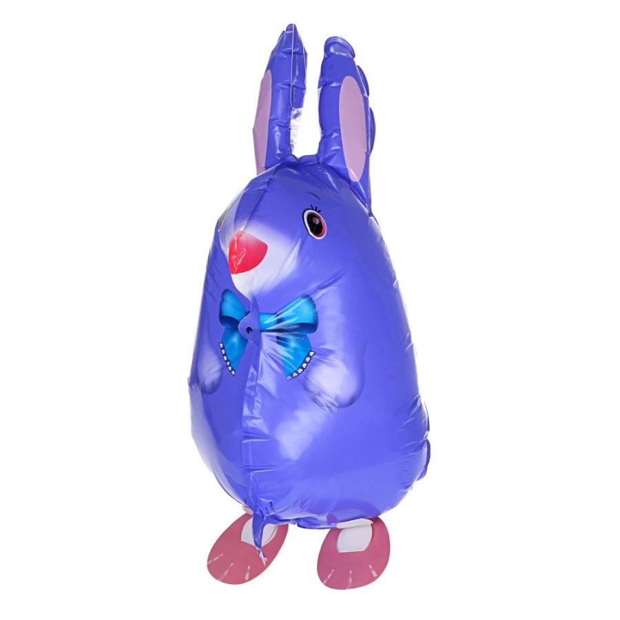 動物 風船 バルーン ウサギ アルミ風船 パーティー 飾り付け 動物型  紫: ウサギ
