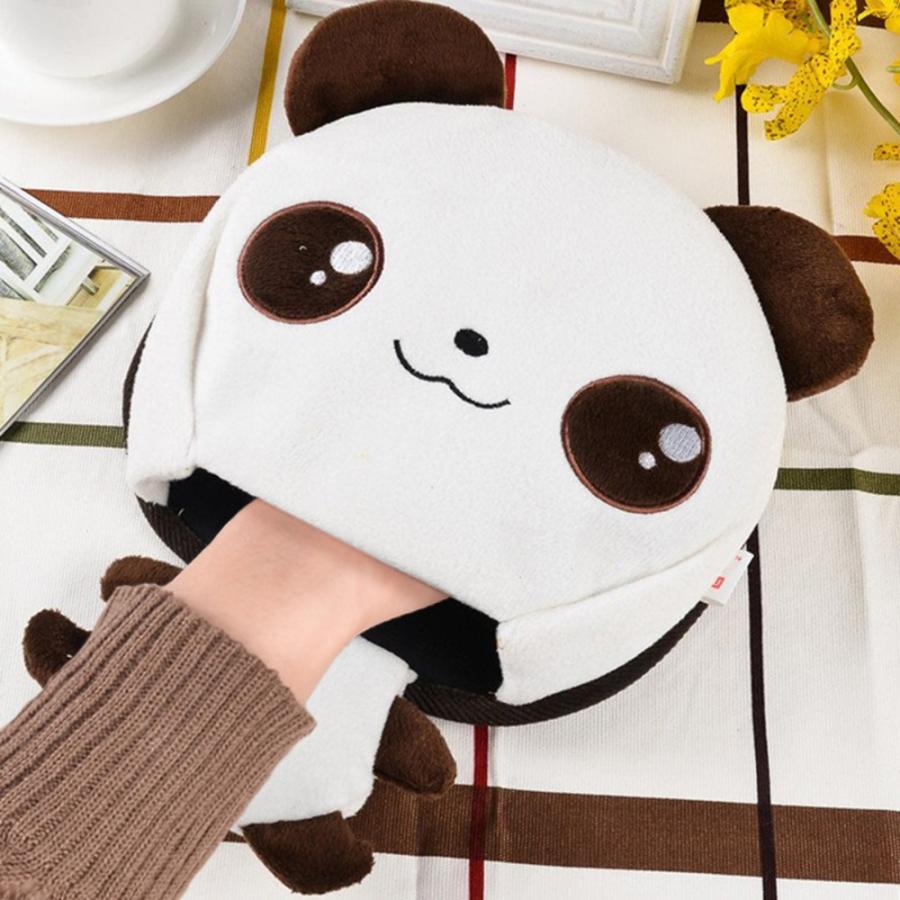 マウス パッド ぬいぐるみ型 マット冬 暖かい  USBポート 手袋 こたつ PCアクセサリー パンダ
