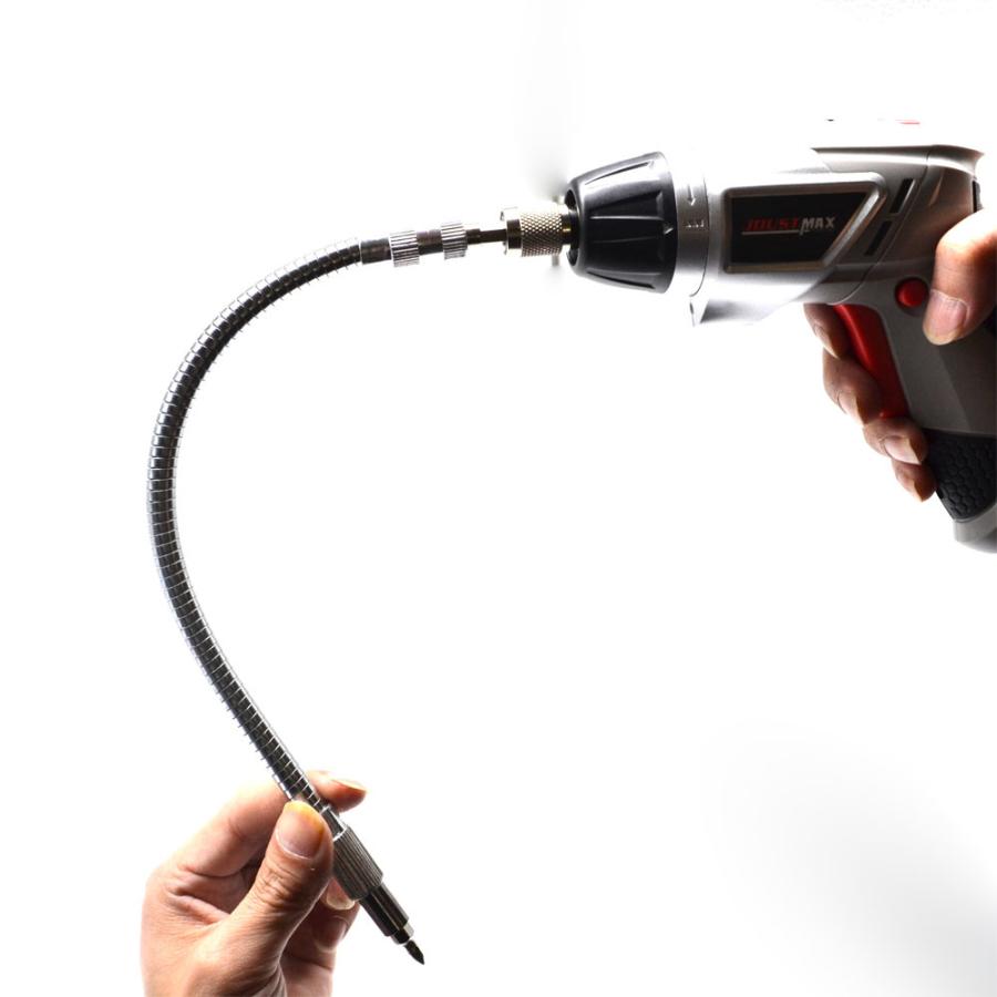 ツール 工具 フレキシブルシャフト 6.3mm 1/4インチ フレキシブルシャフト 六角シャンク 300mm の商品画像