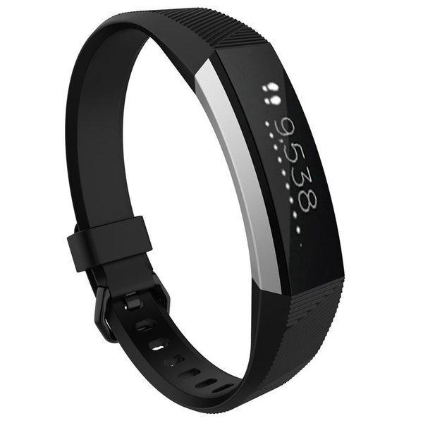 Fitbitアルタ HRスマートリストバンドウォッチ 交換 リストバンド シリコン ブラック