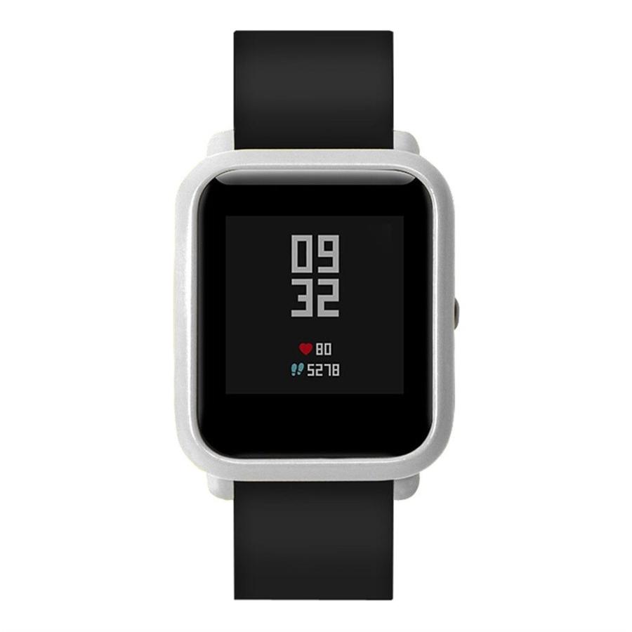 Huami Amazfit Bip ケース カバー スリムカラフルフレーム シェル  シルバー