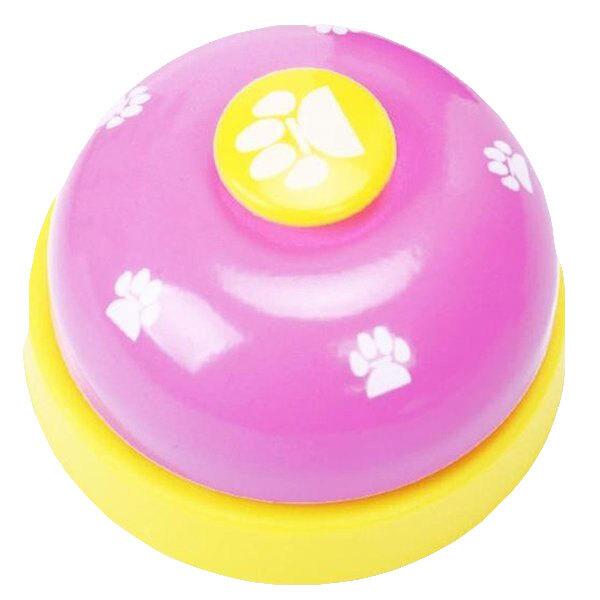 ペット用 コールベル 犬 猫 うさぎ ボタン おもちゃ  ローズ-ワンサイズ ローズ
