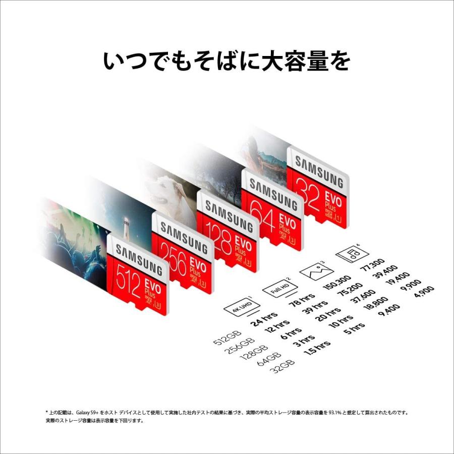 サムスン マイクロsdカード 256GB microSDXC Samsung EVO Plus 256GB_3