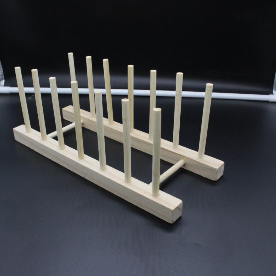 木製 食器立て 皿立て ラック スタンド キッチン プレートラック 北欧 インテリア ソリッドウッド6グリッド