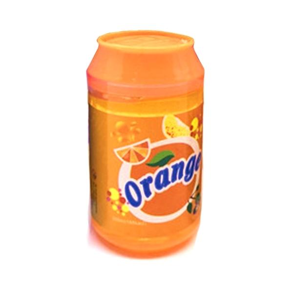 クリスタルスライム ドリンク缶風 バブル ふわふわ 粘土 おもちゃ ストレス発  Orange