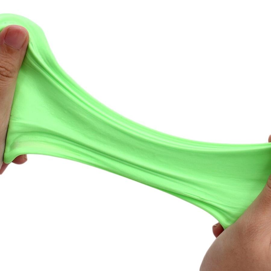 スライム ふわふわ 粘液粘土 DIY フォームビーズボックス ASMR カラフル キッズ 楽しい   グリーンスライム