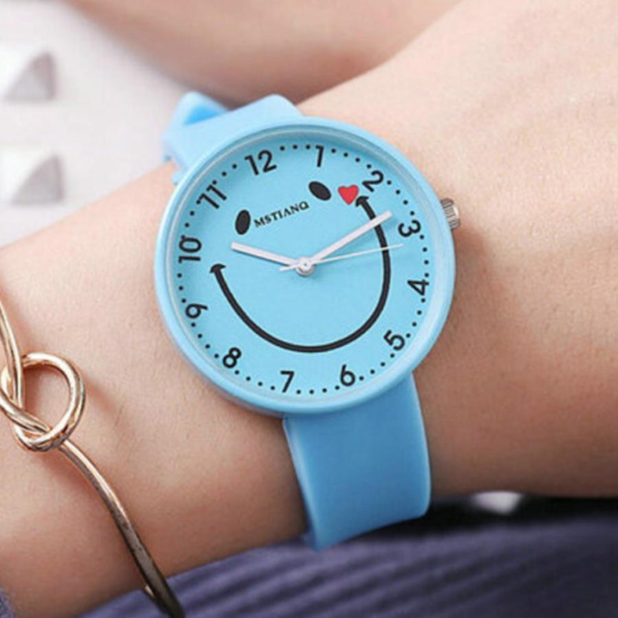 おしゃれ かわいい 子供用 時計 キッズ 腕時計 カラー スカイブルー